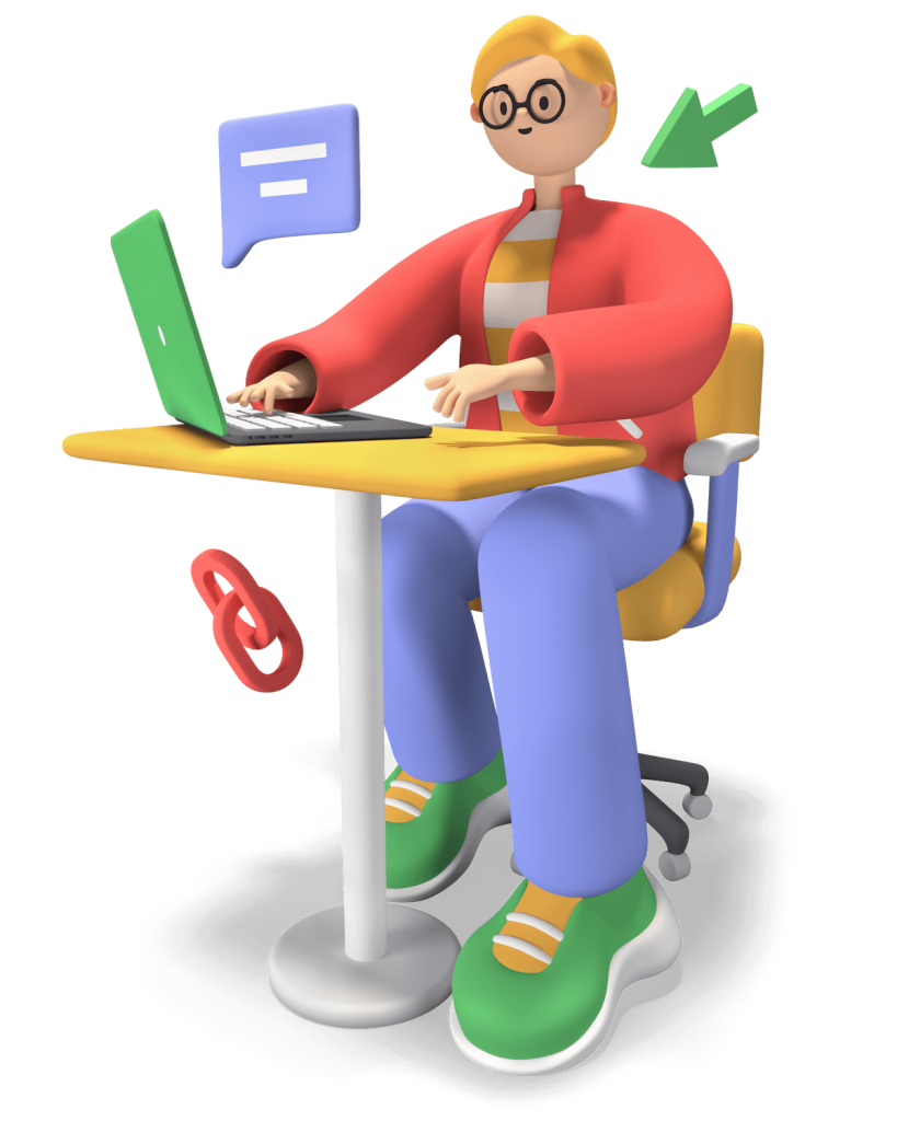 work online 3d illustration K5Z56N5